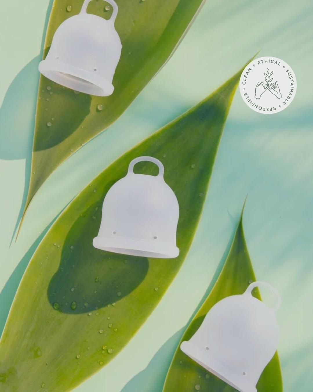 Inoya menstrual cups in 3 different sizes 